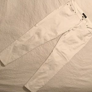 Banana Republic white skinny jeans